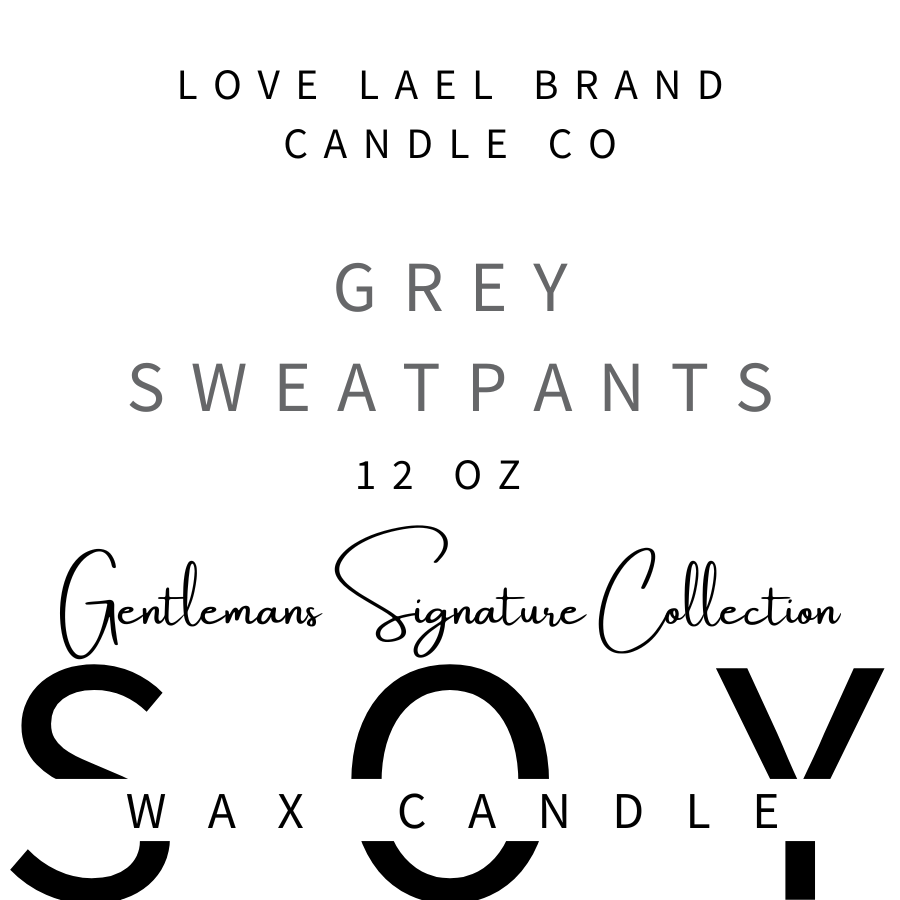 Grey Sweatpants Candle